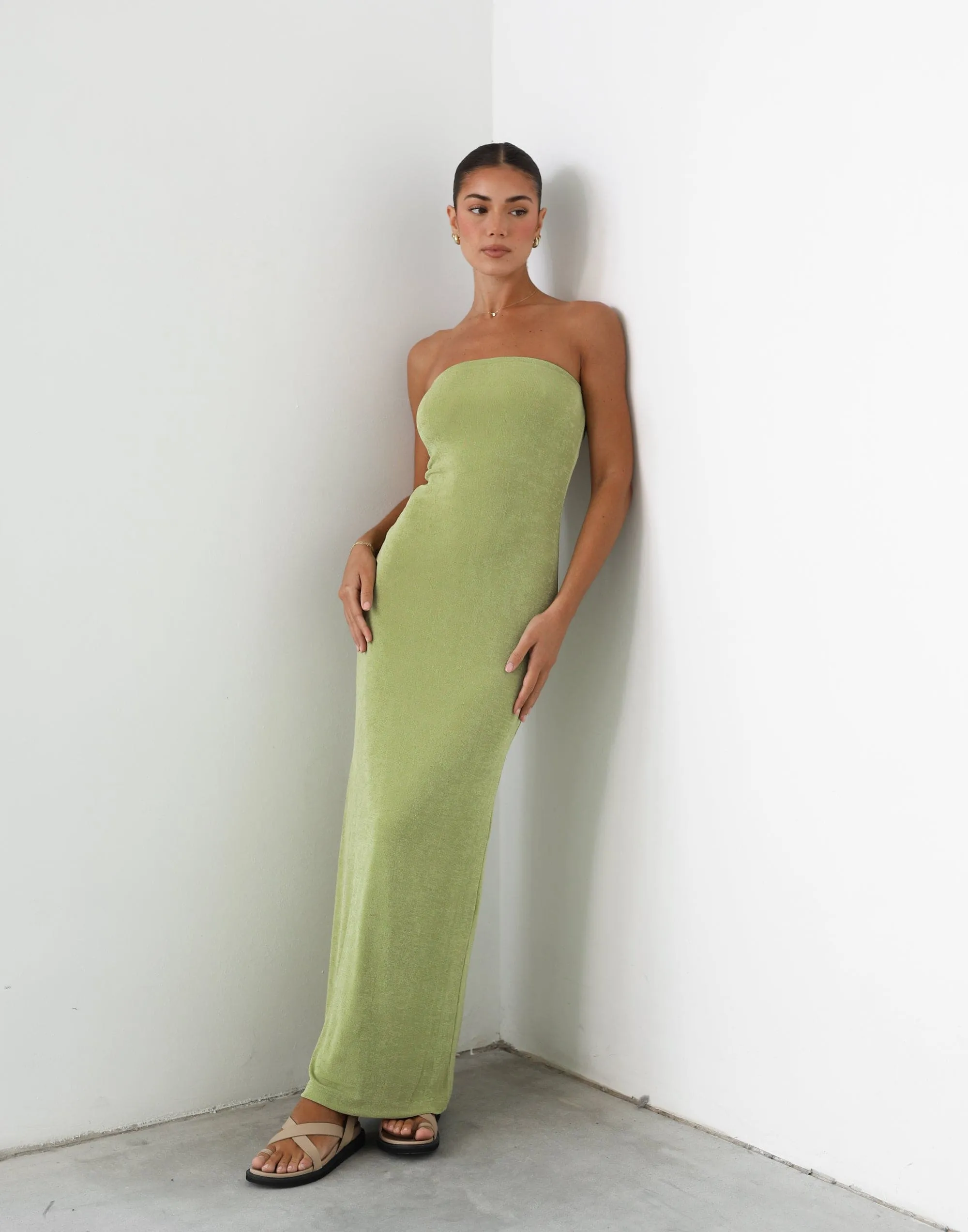 Abelle Maxi Dress (Lime)