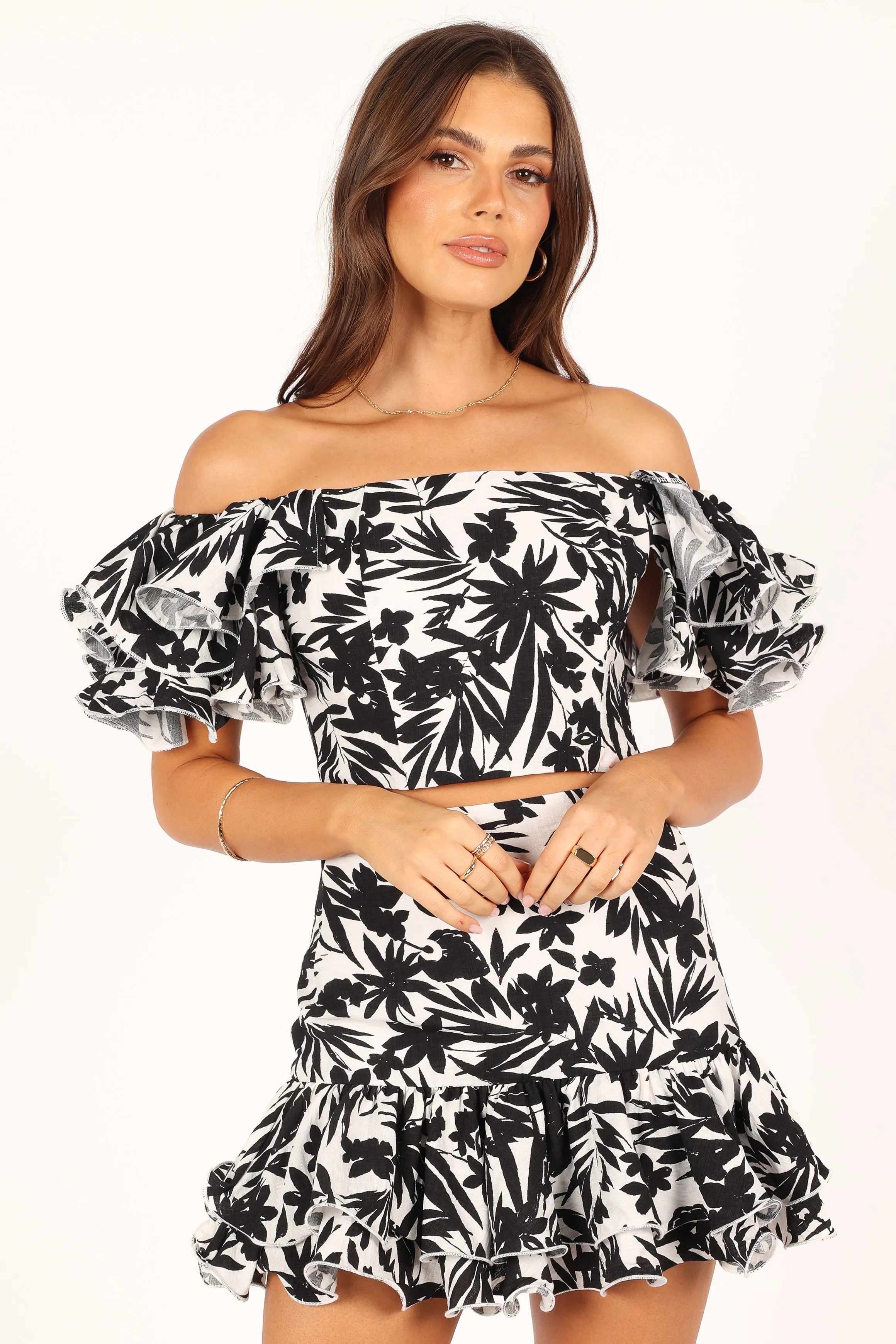 Adriana Off Shoulder Top - Black