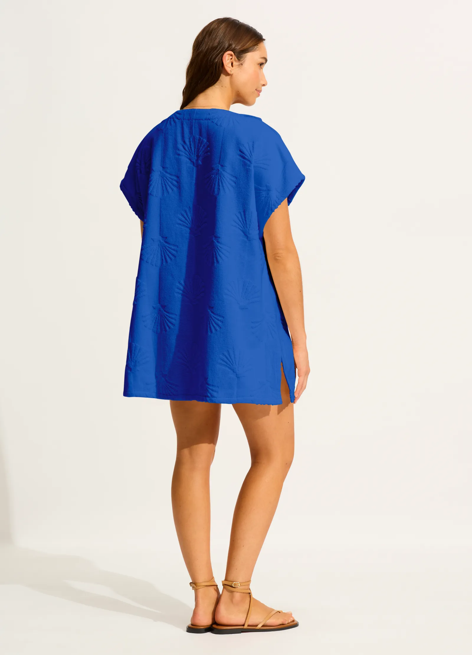 Ahoy Towel Poncho - Azure