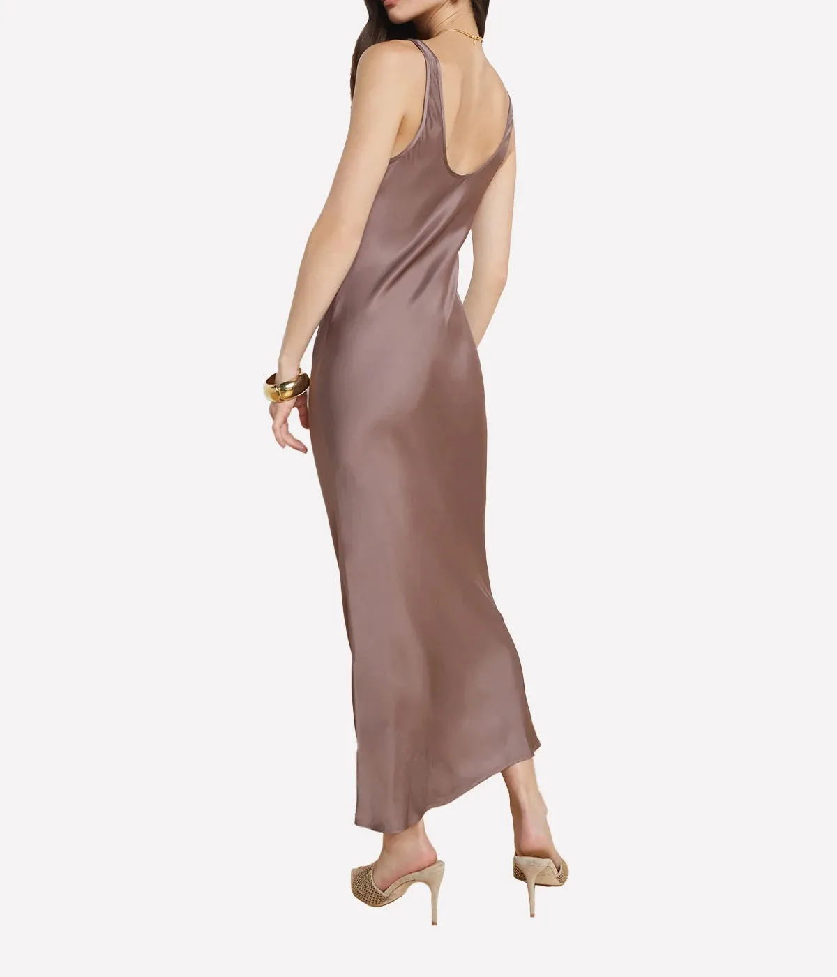 Akiya Tank Dress in Deep Taupe