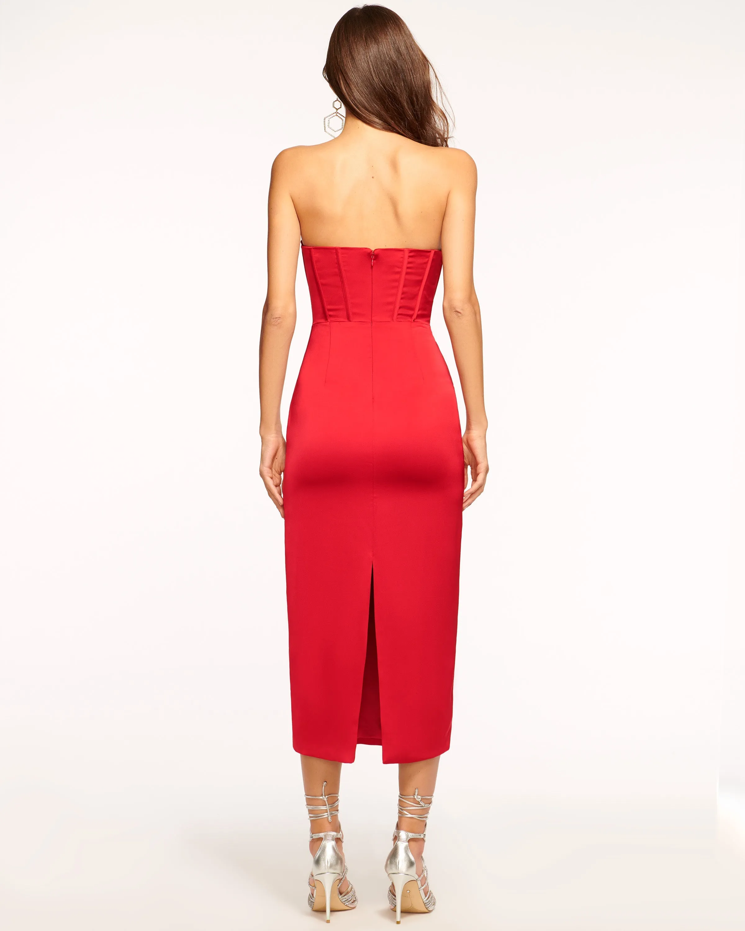 Alianna Strapless Midi Dress