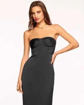 Alianna Strapless Midi Dress