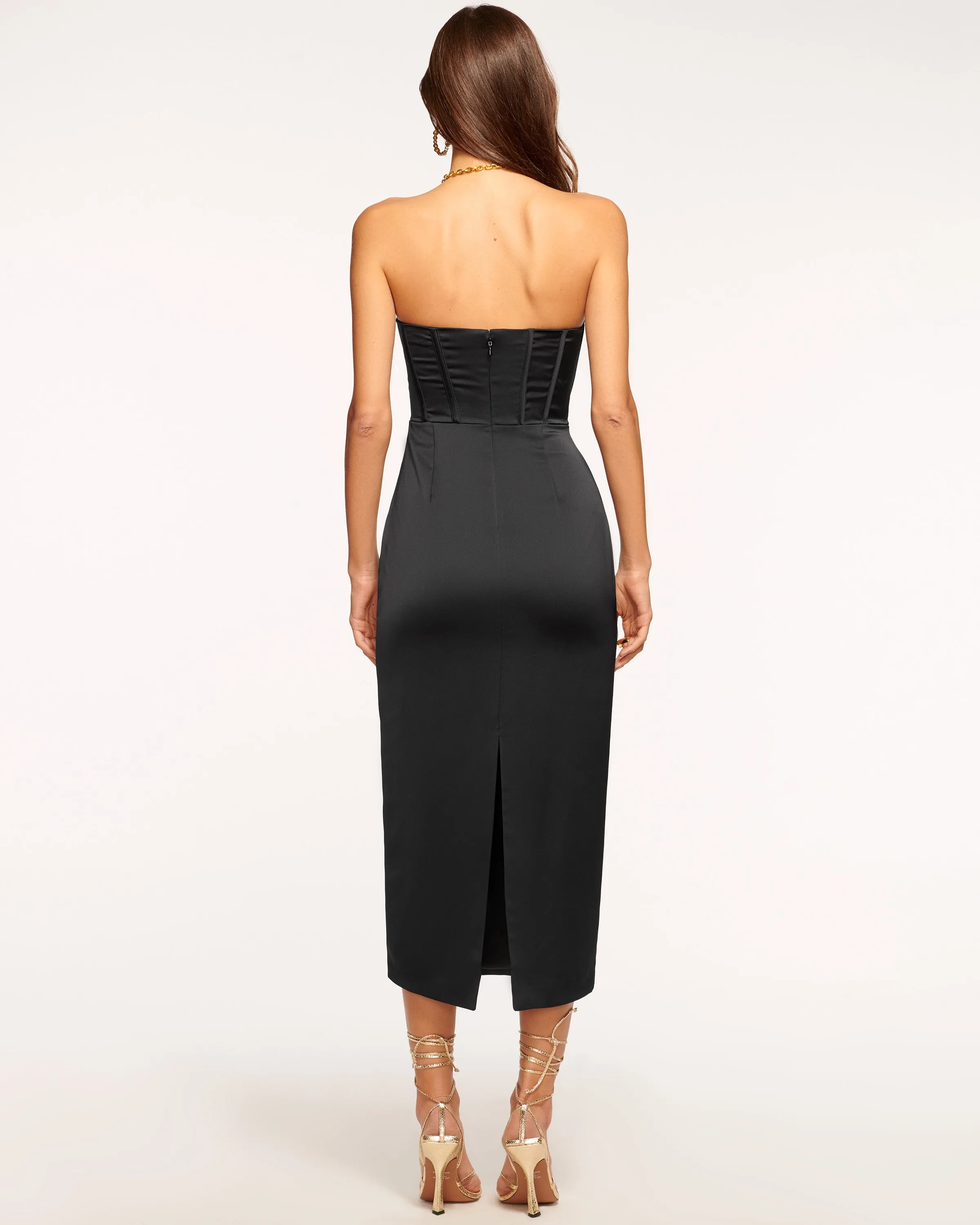 Alianna Strapless Midi Dress