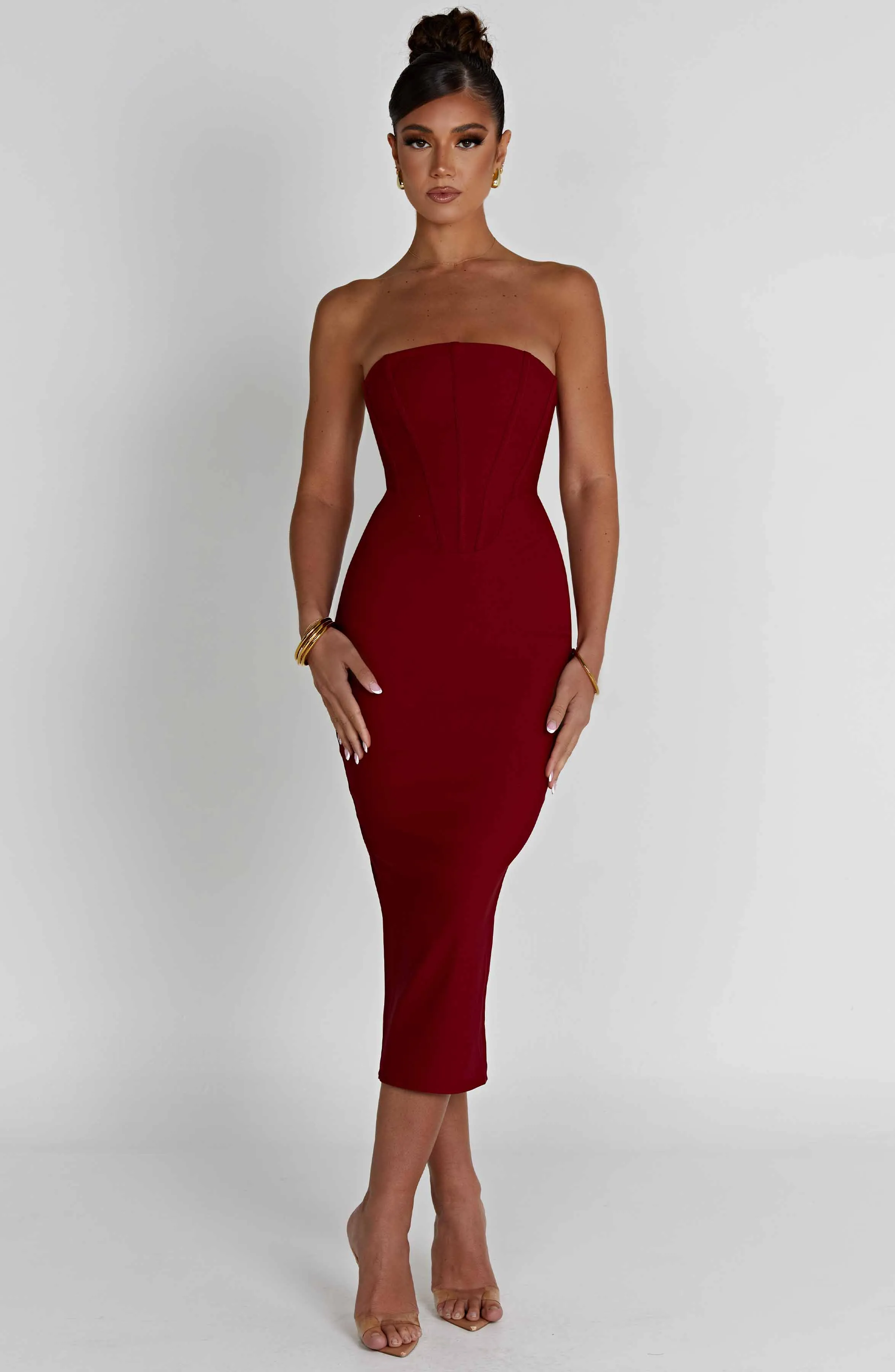 Amore Midi Dress - Red