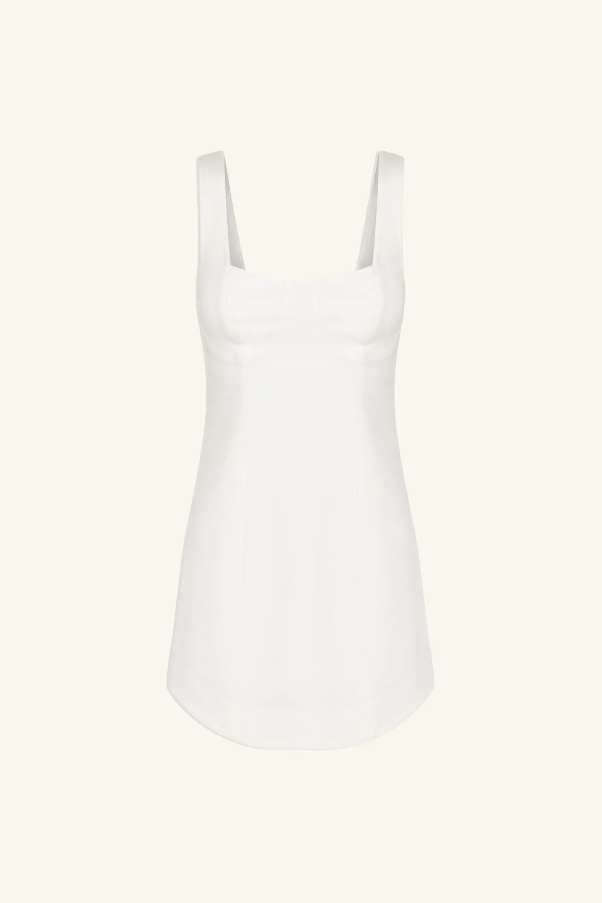 AMURA BUSTIER MINI DRESS - CREAM