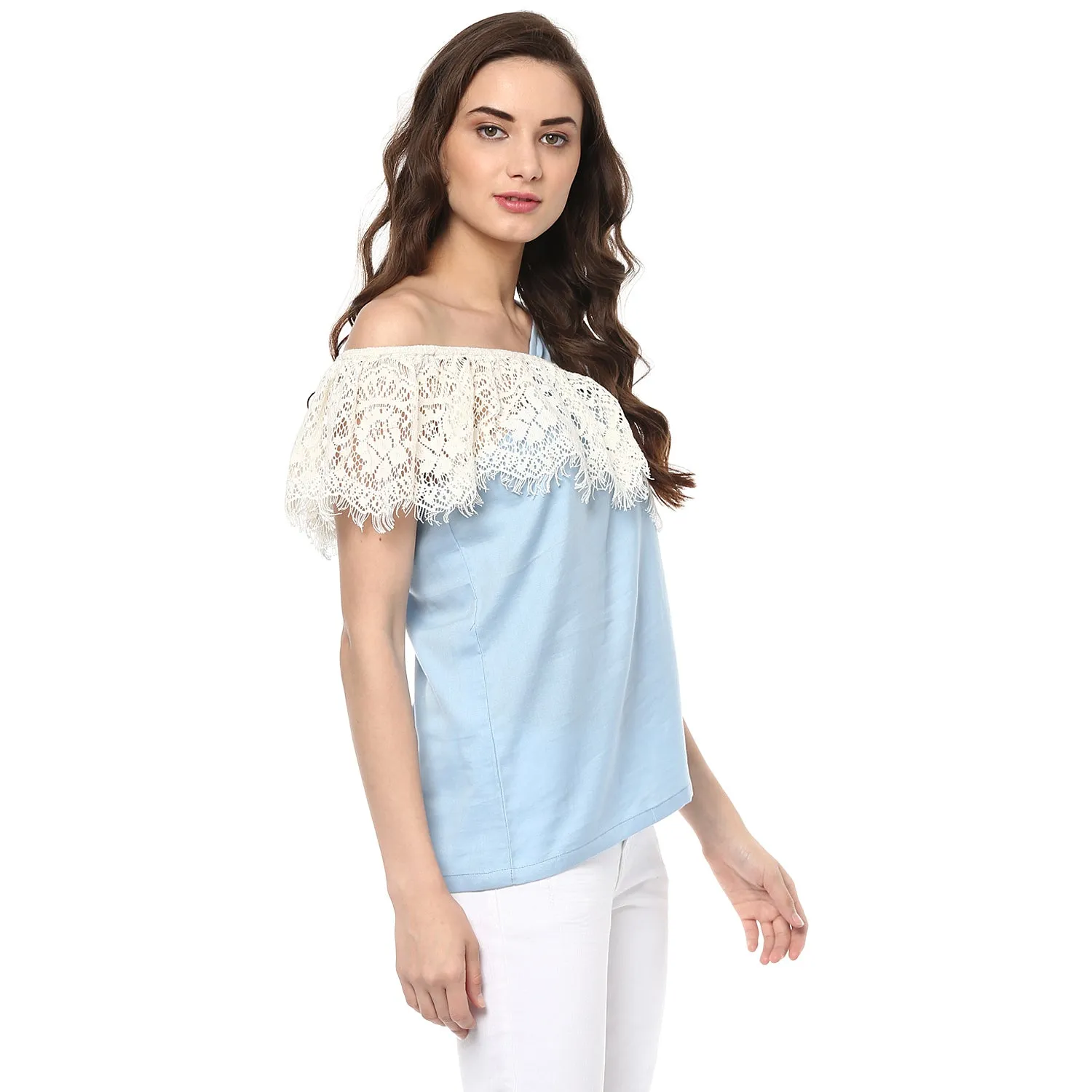 Asymmetric Lace Top