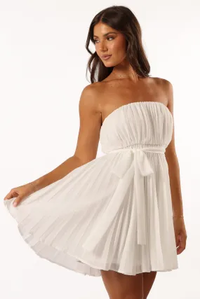 Austen Strapless Dress - Off White