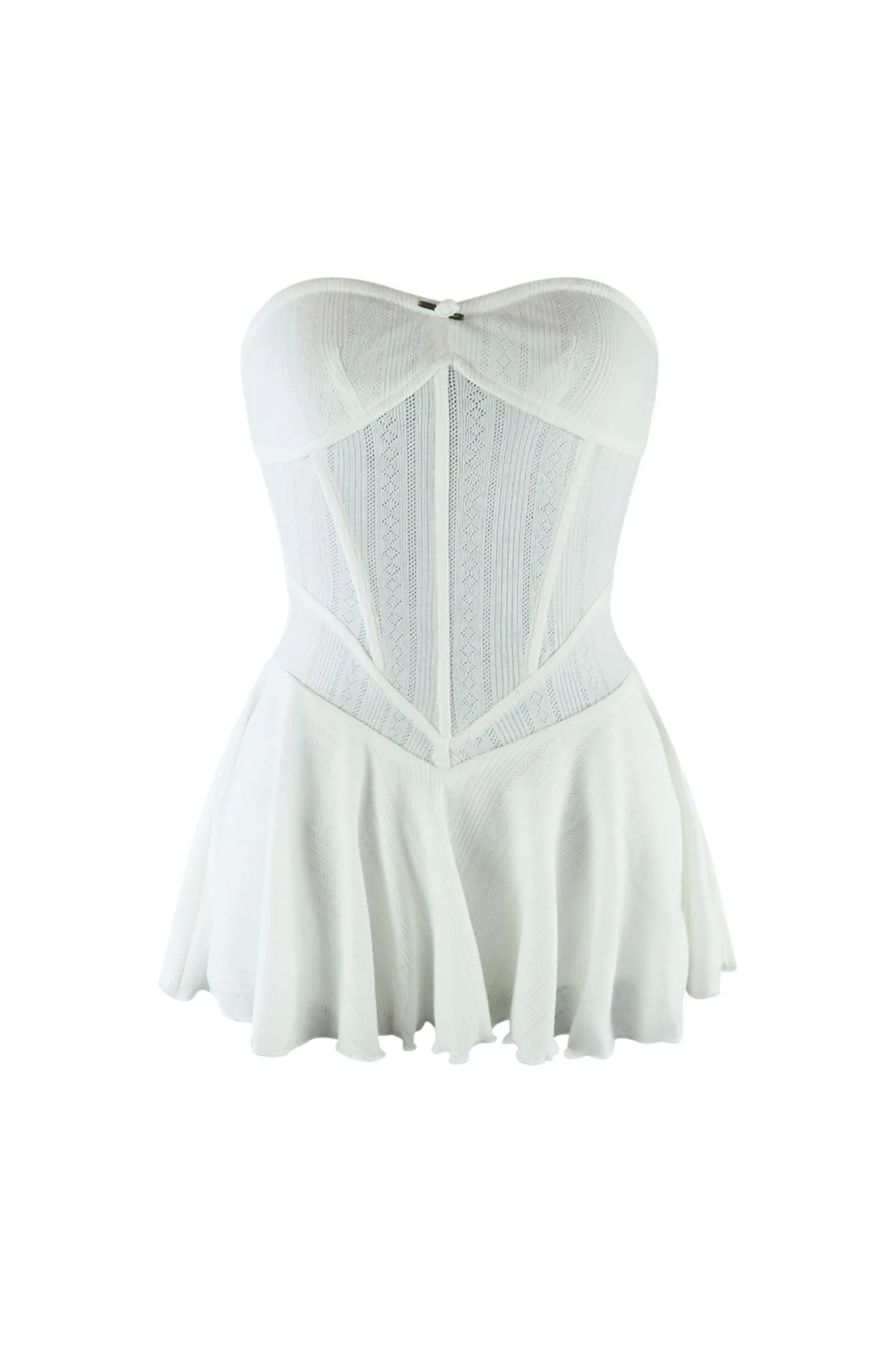 Balletcore Flare Tube Corset Mini Dress