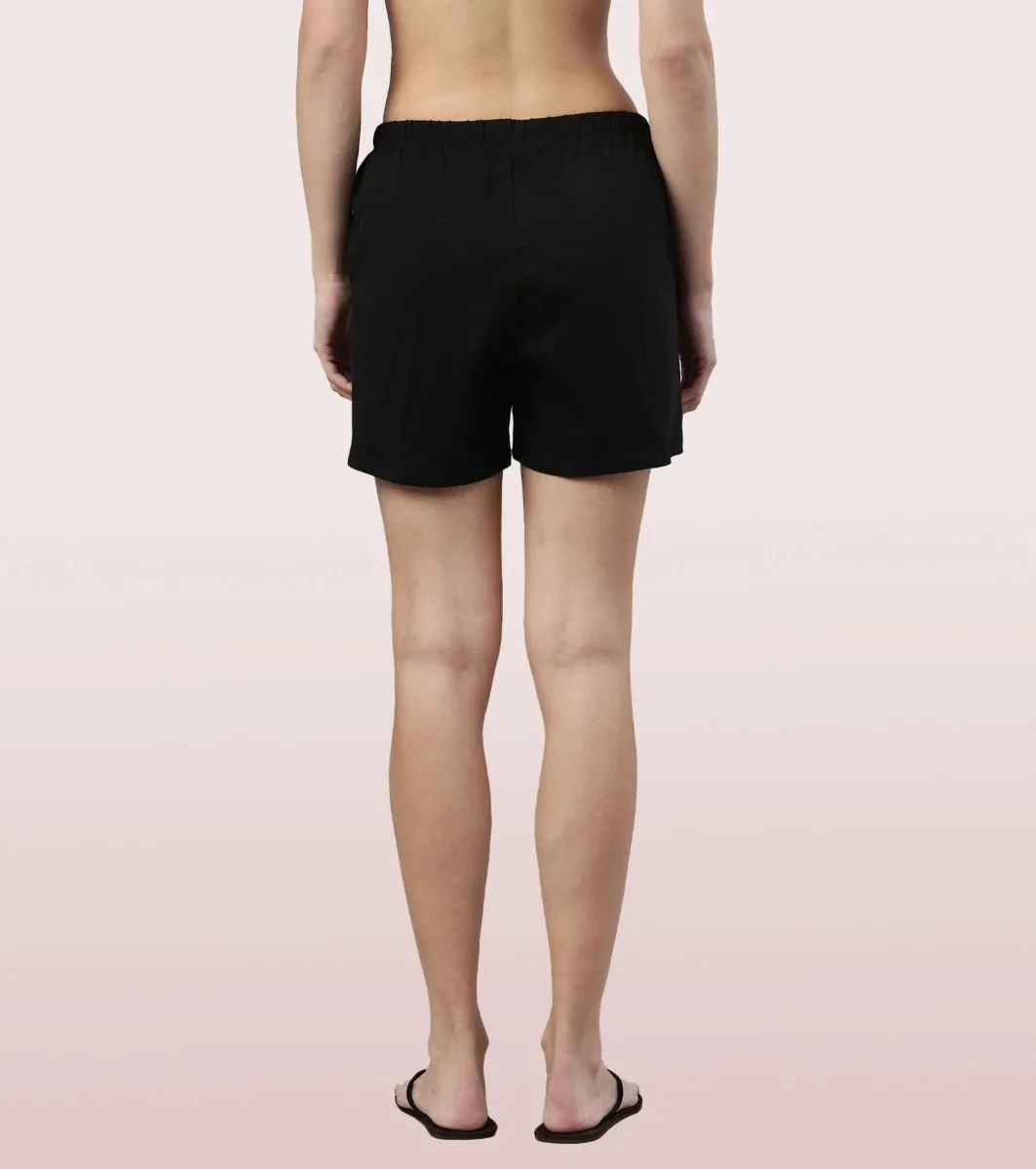 Basic Shorts | Mid-Thigh Length Jersey Shorts With Pockets