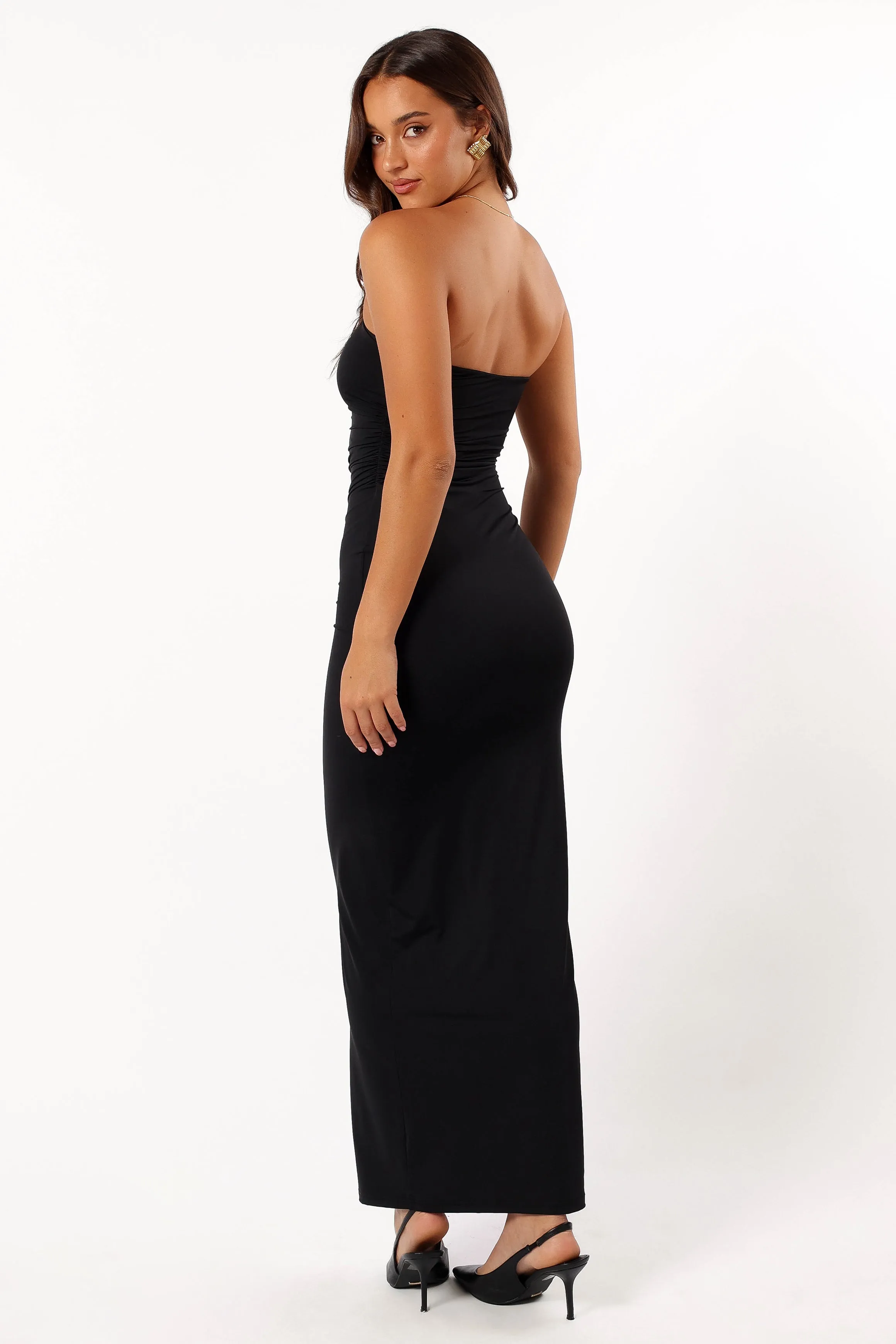 Brixley Strapless Maxi Dress - Black