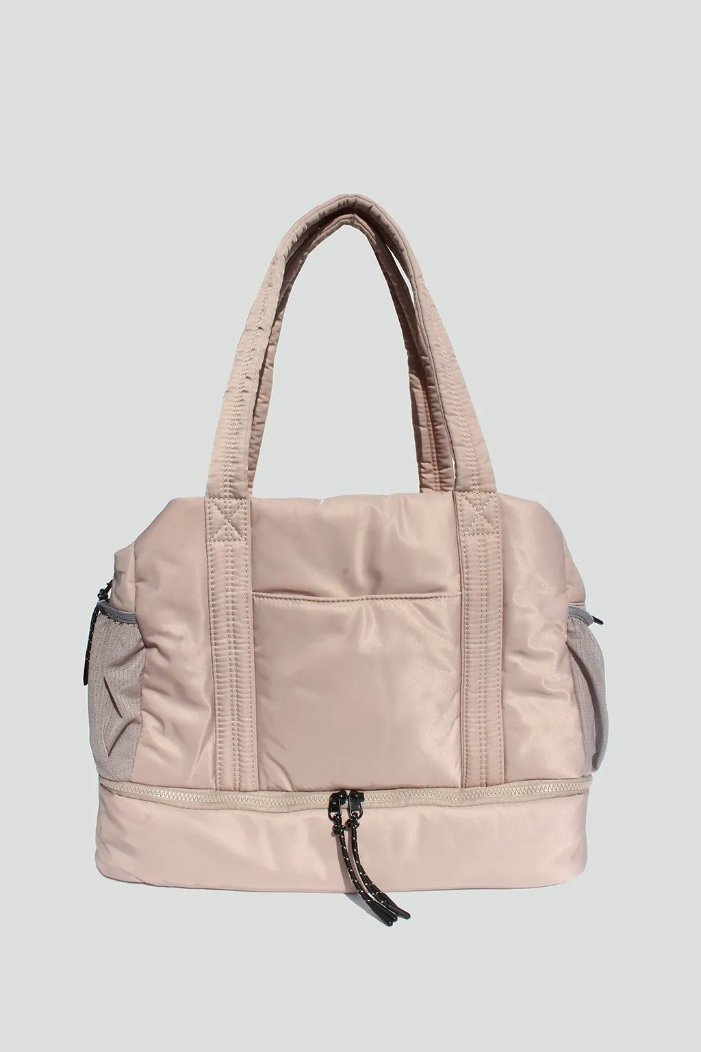 Brooke Puffy Duffle Bag-Ivory