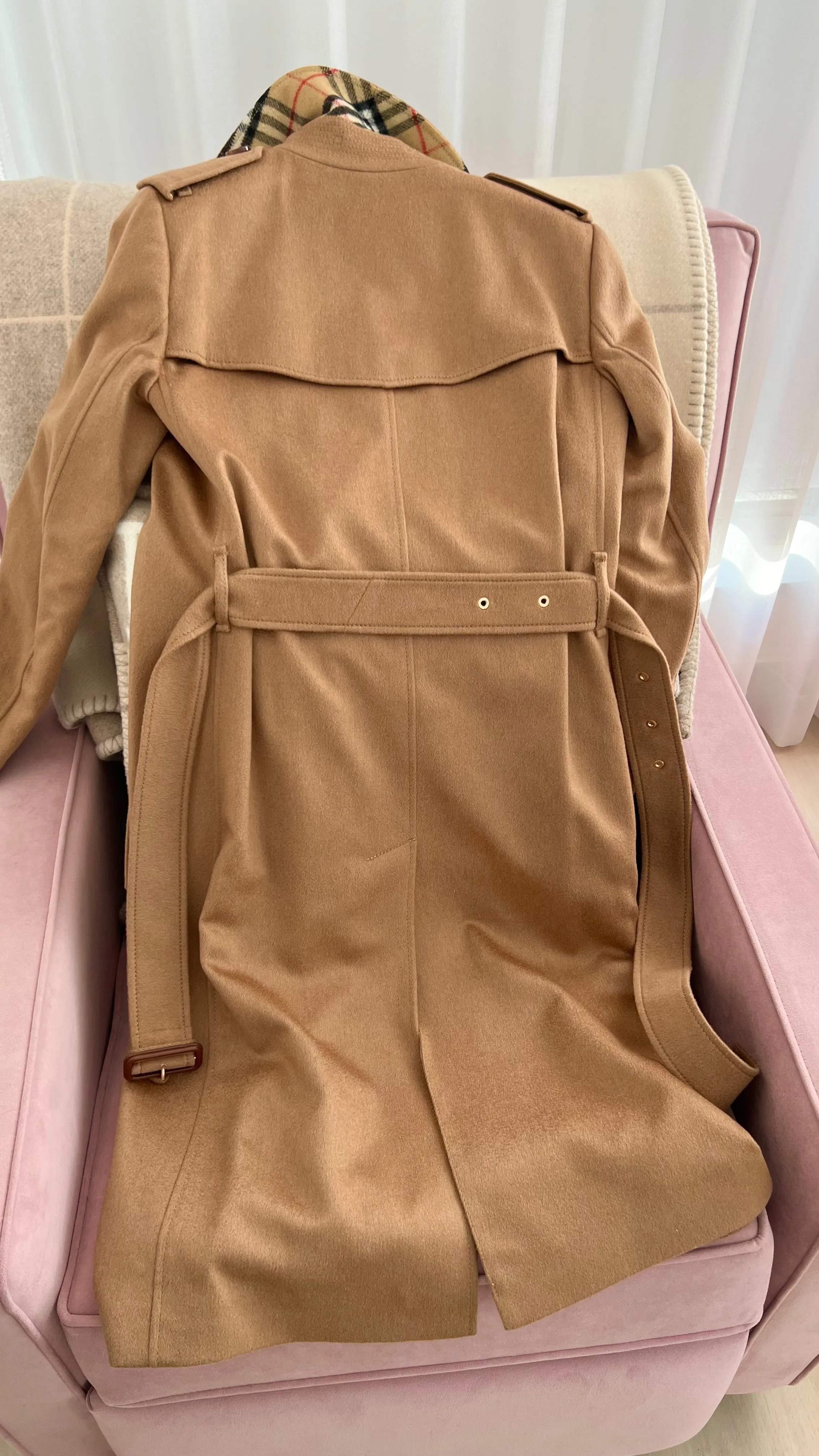 Burberry Regenerated Cashmere Trench Coat