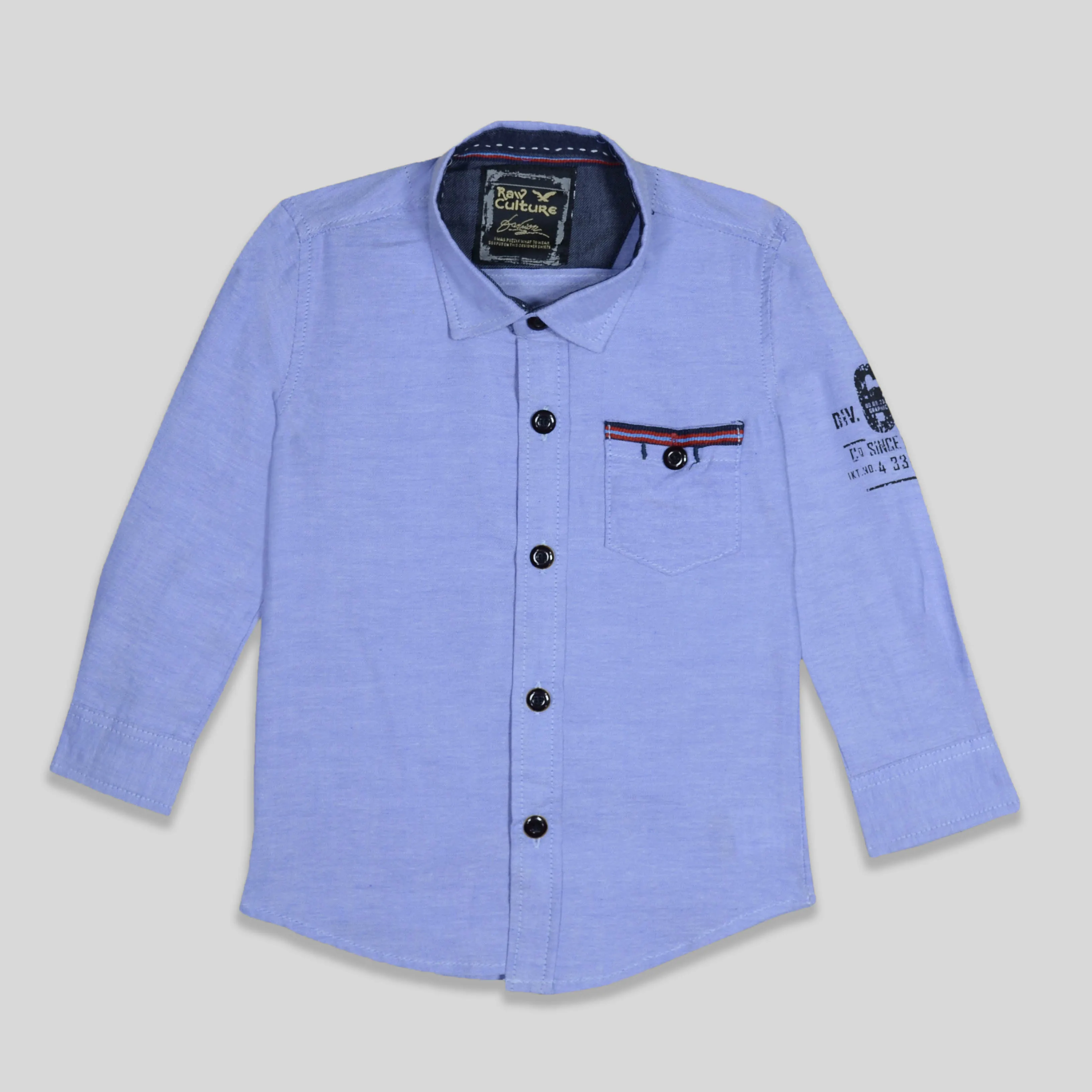 C1099 R-Clt Sky Blue Casual Designer Shirt