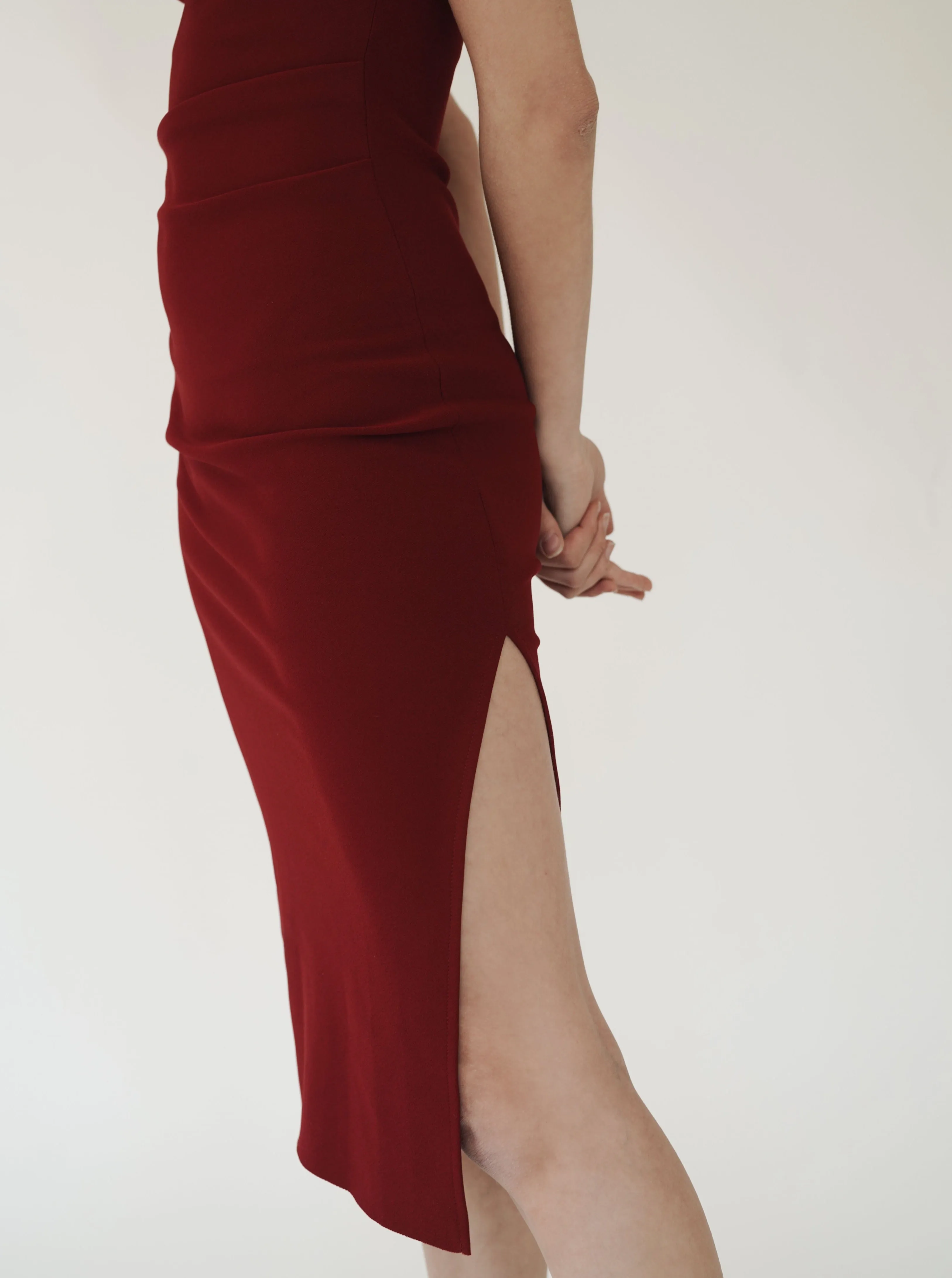 Cherry Strapless Midi Dress