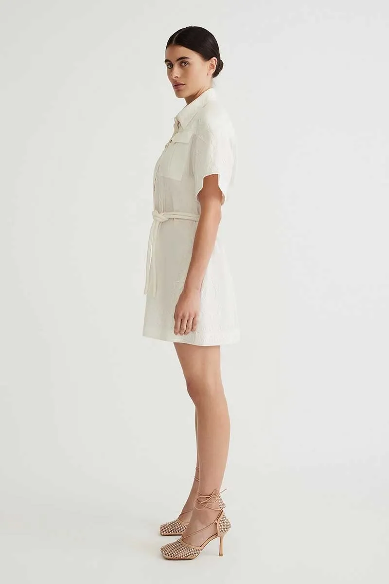 COBIE UTILITY DRESS-PEARL