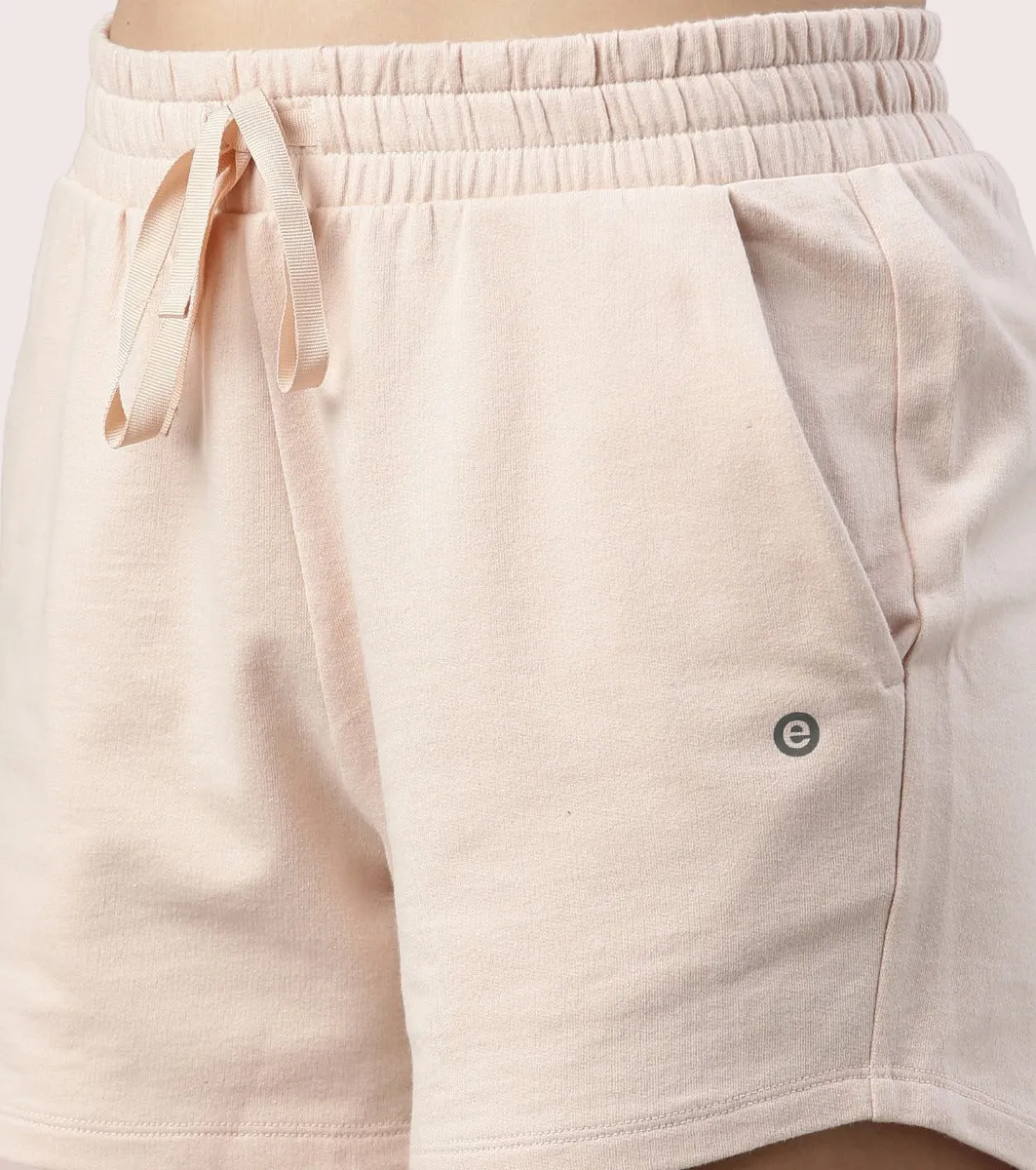 Comfy Shorts | Terry Shorts With Adjustable Waistband & Pockets