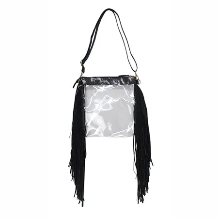 Cow Couture NGIL Clear Fringe Bag