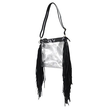 Cow Couture NGIL Clear Fringe Bag