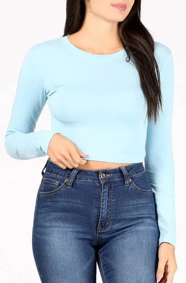 Crew Neck Crop Top