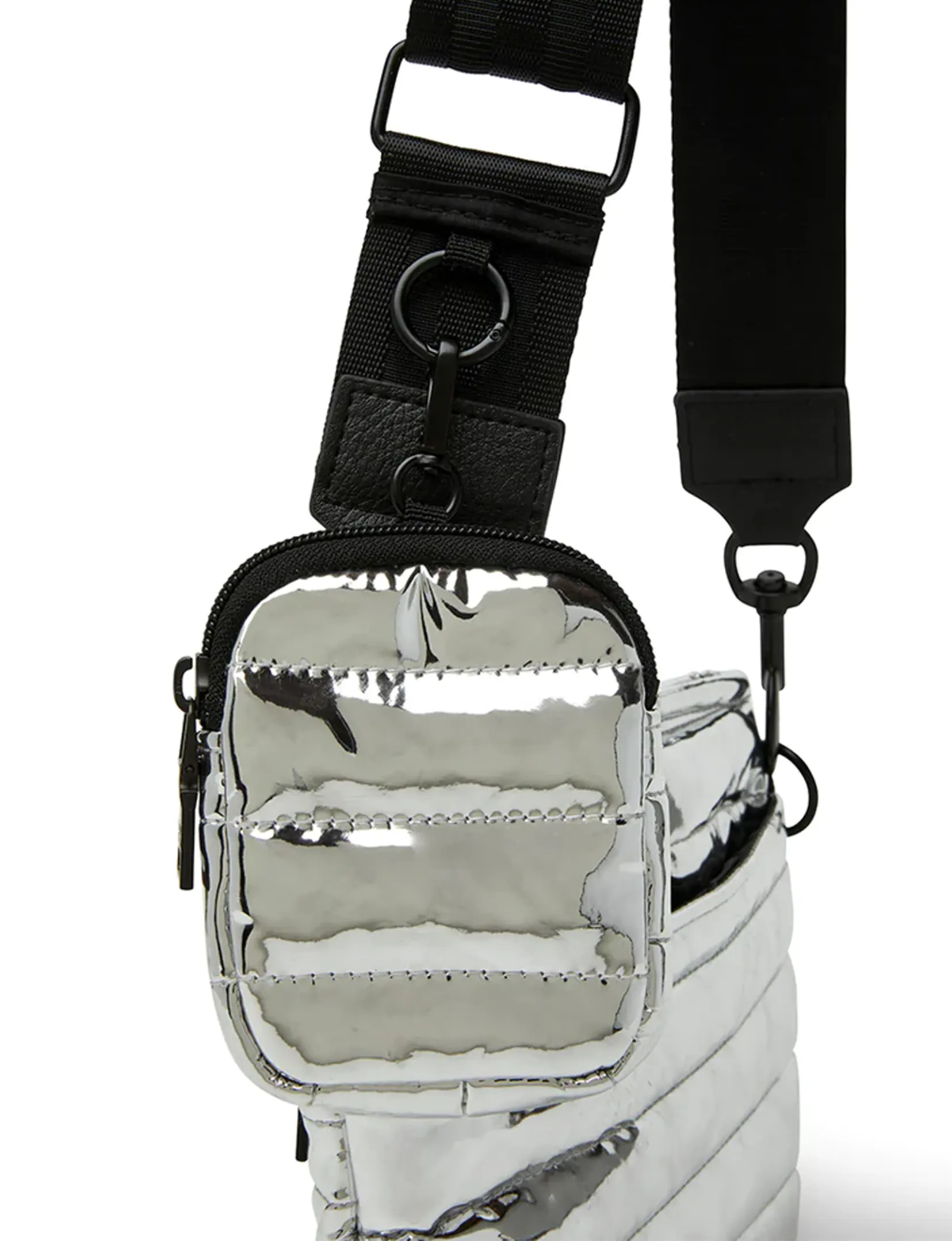 Downtown Crossbody, Silver Mirror