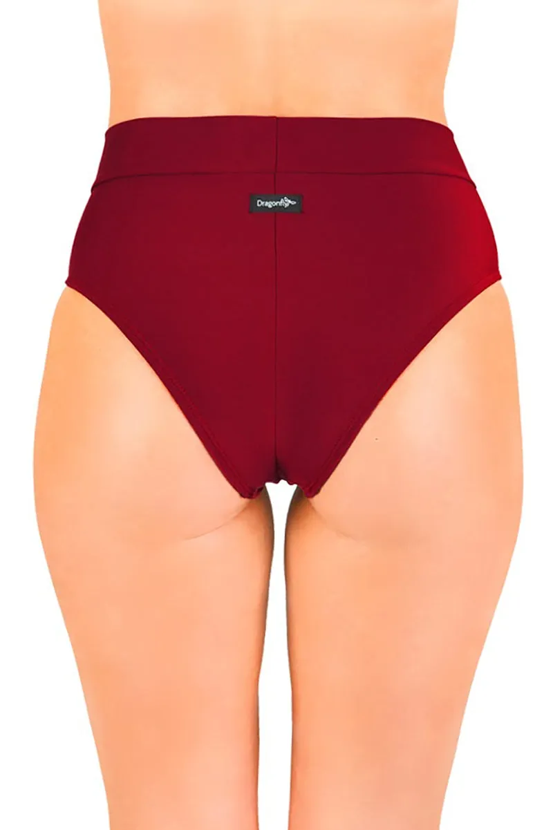 Dragonfly Molly Shorts - Burgundy Mesh