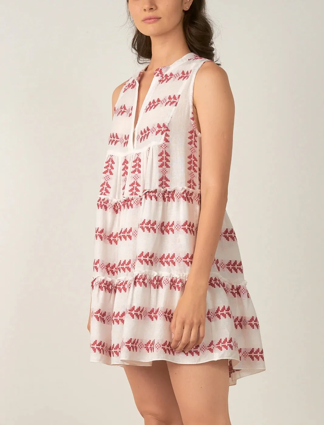 Elan Printed Sleeveless Dress