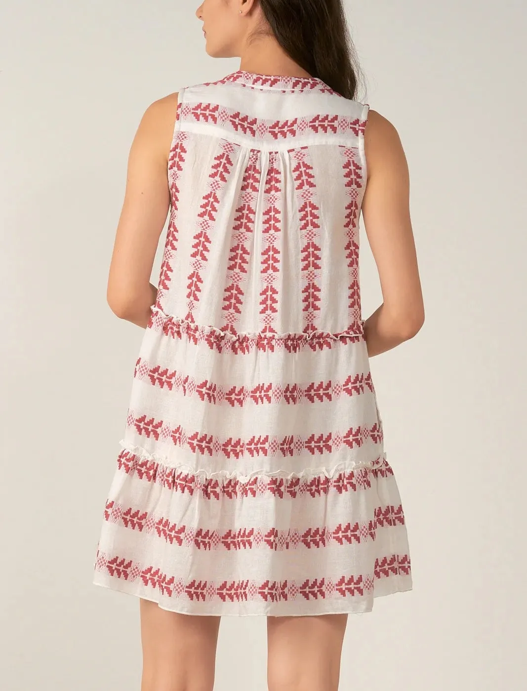 Elan Printed Sleeveless Dress