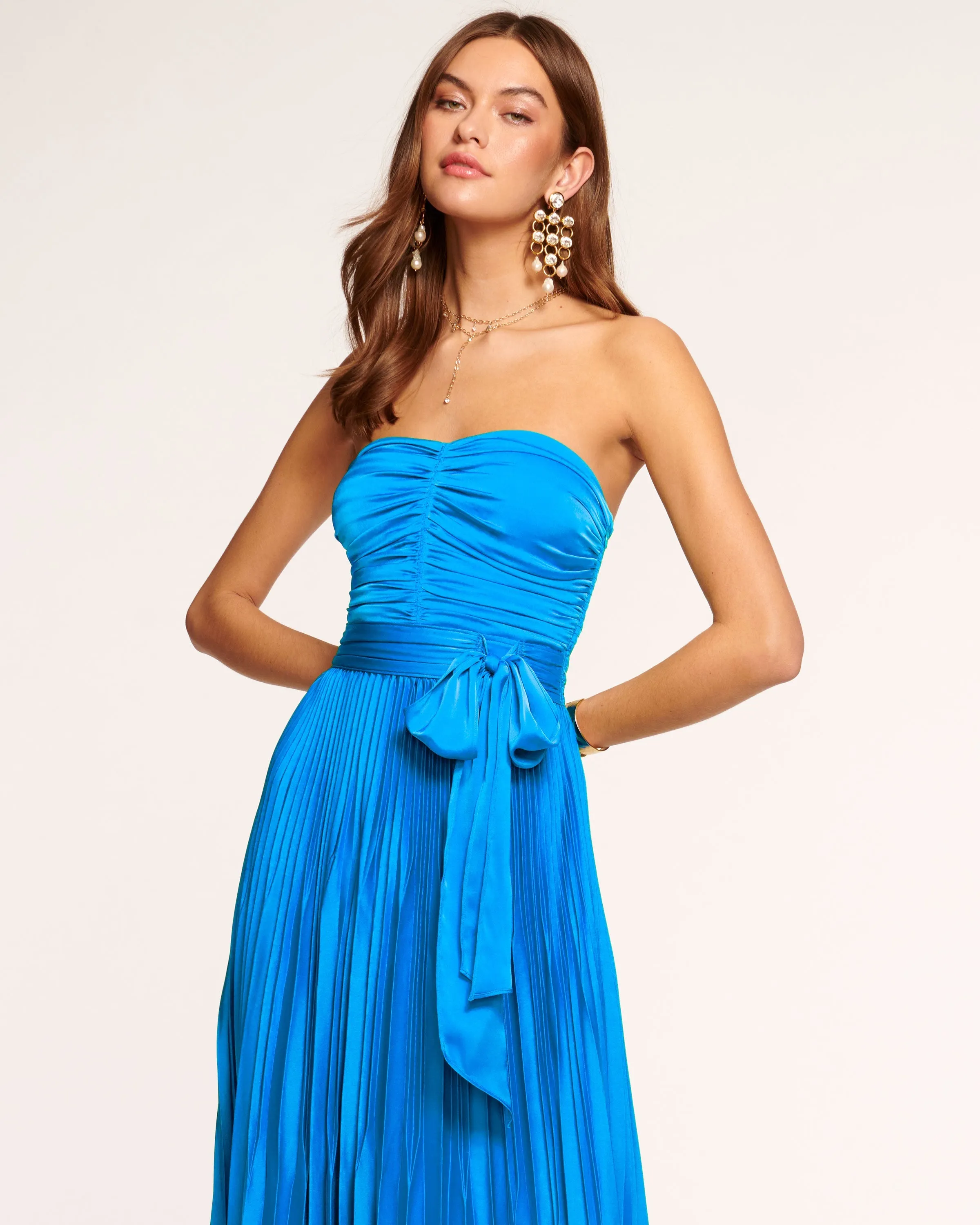 Fernanda Strapless Midi Dress