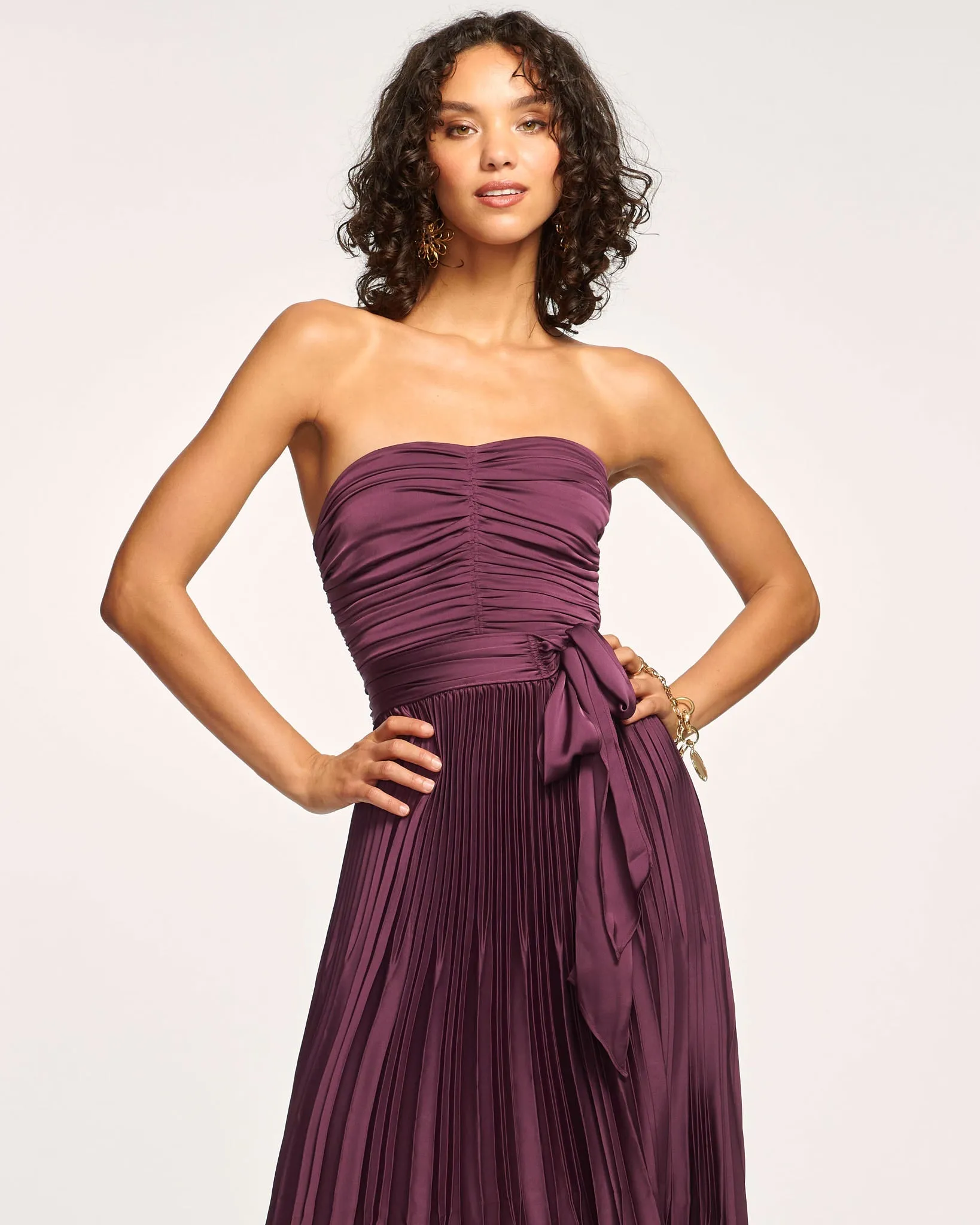 Fernanda Strapless Midi Dress