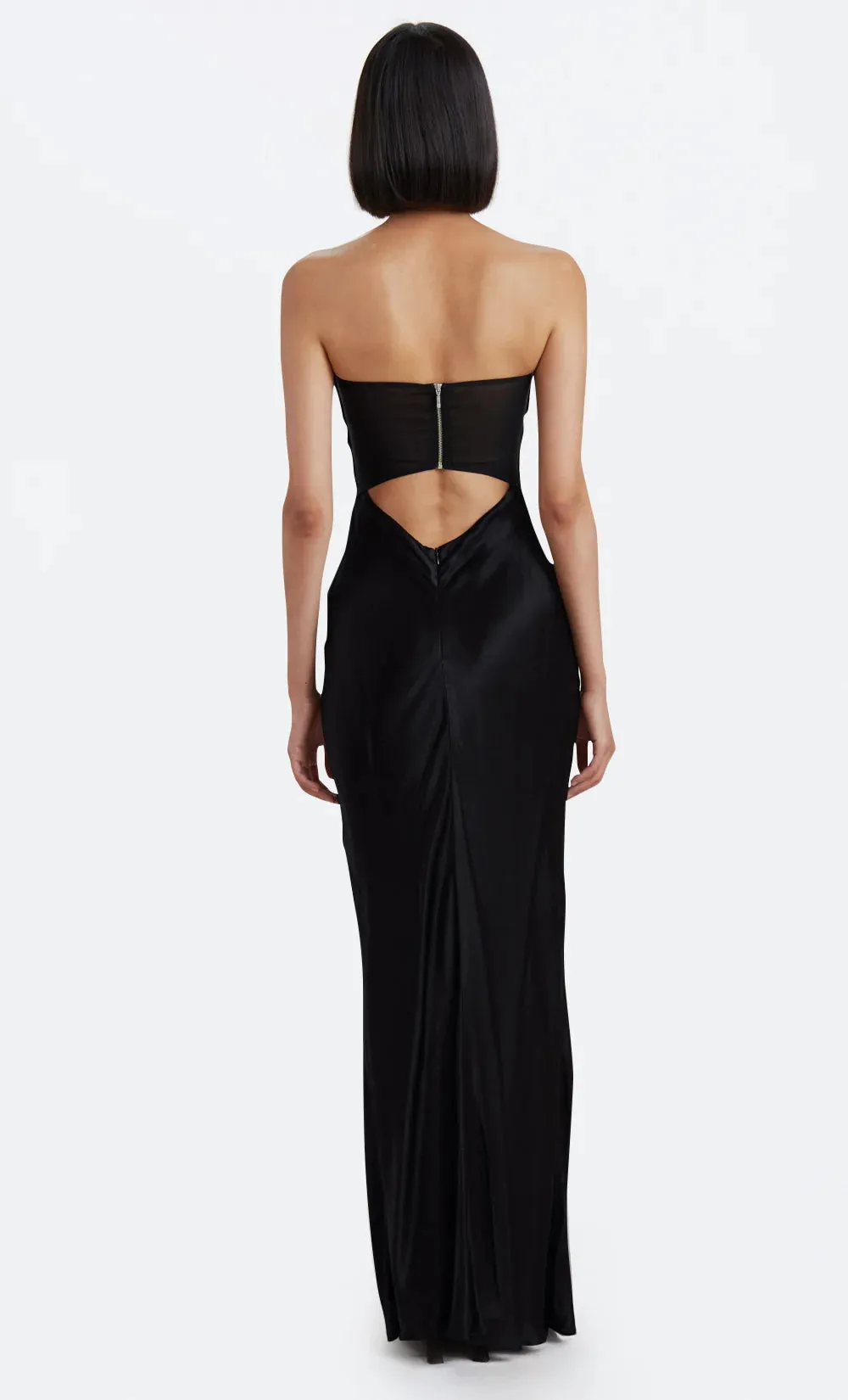 Halle Strapless Dress (Black)