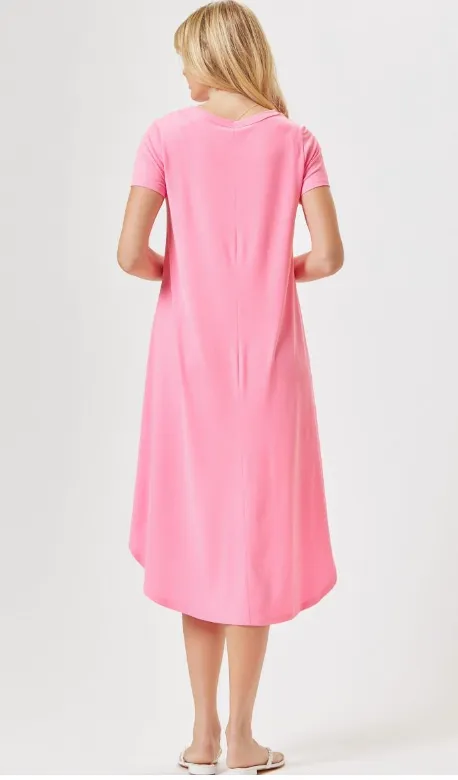 Hold Onto Hope Dress - Neon Pink