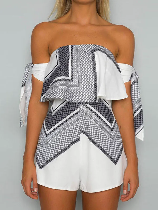 Love Story Off-the-shoulder Romper