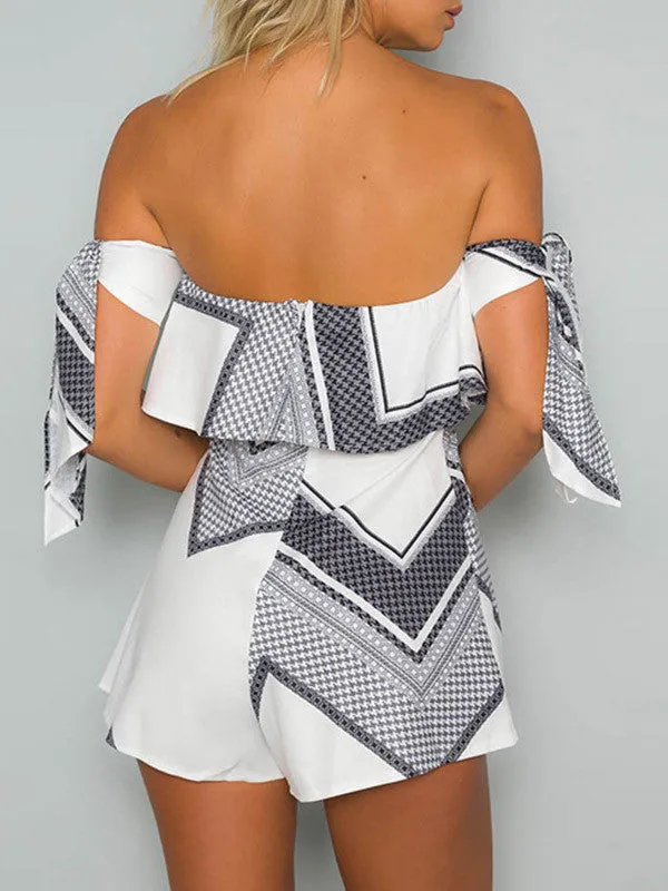 Love Story Off-the-shoulder Romper