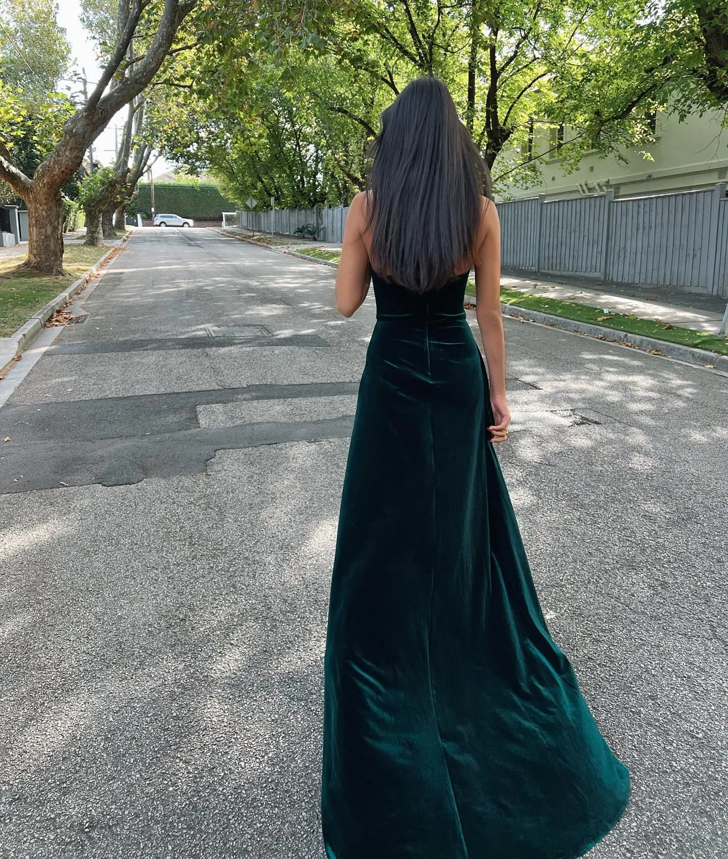 Magnolia Gown - Emerald