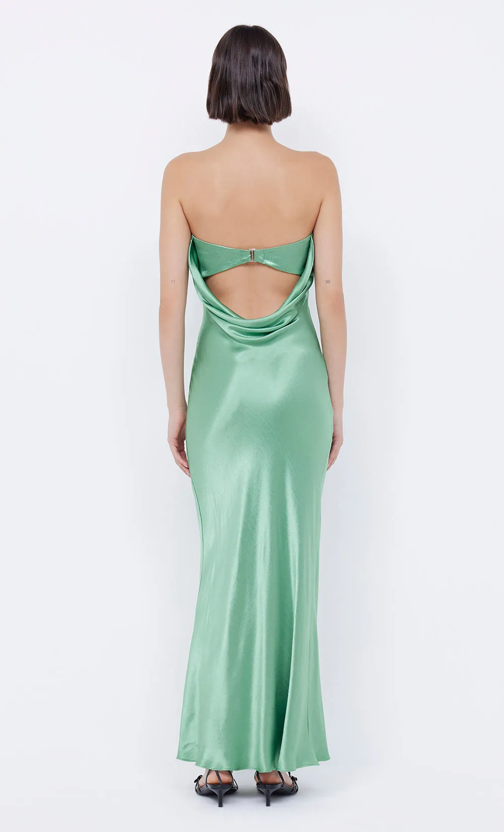 MOON DANCE STRAPLESS DRESS - GREEN APPLE