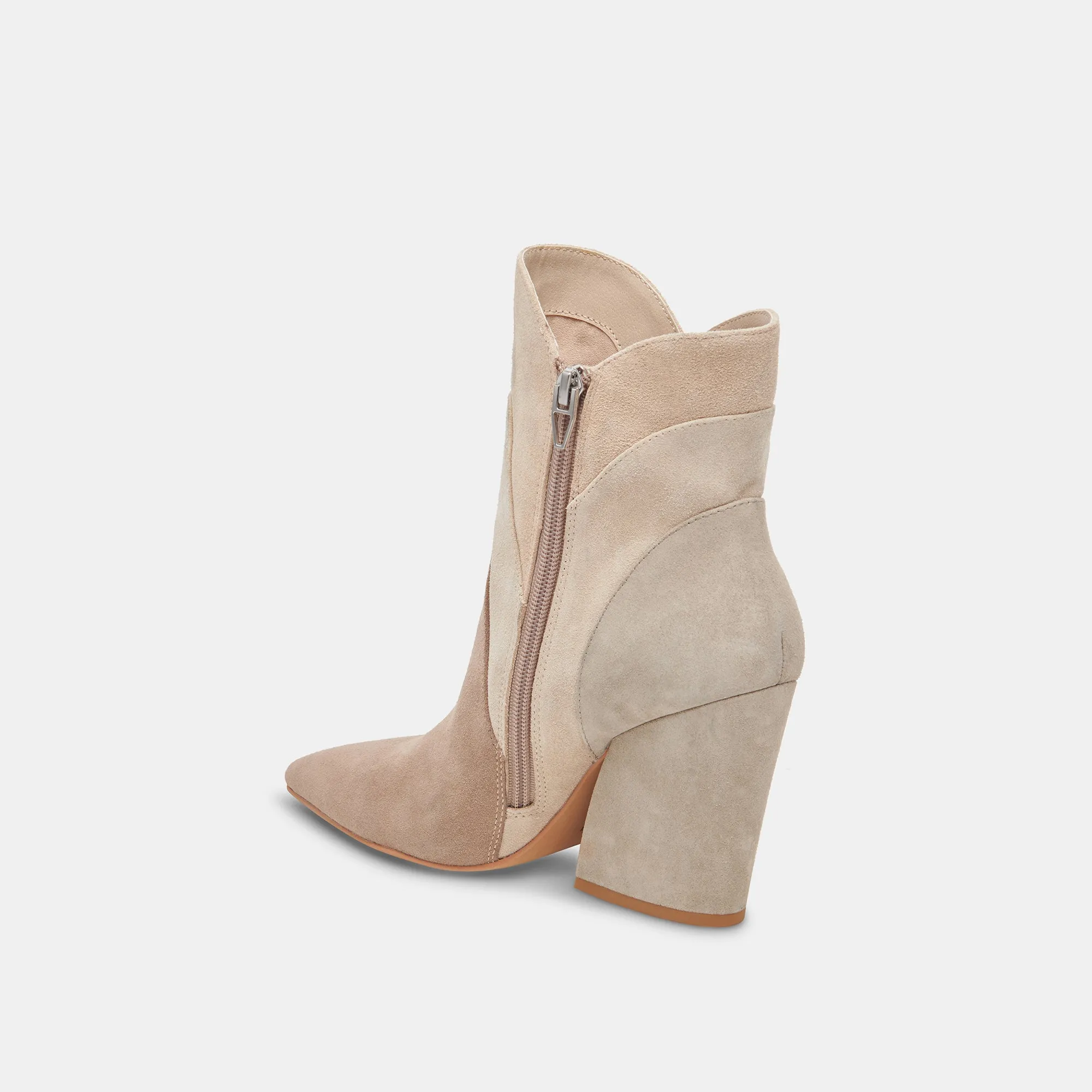 NEENA BOOTIES TAUPE MULTI SUEDE - re:vita