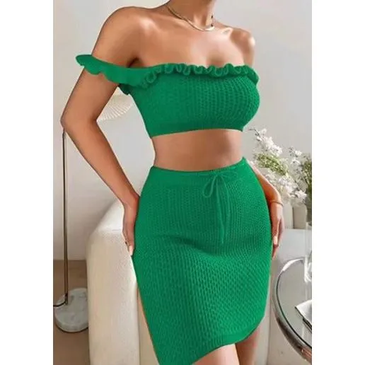 Off Shoulder Sexy Two Piece Set