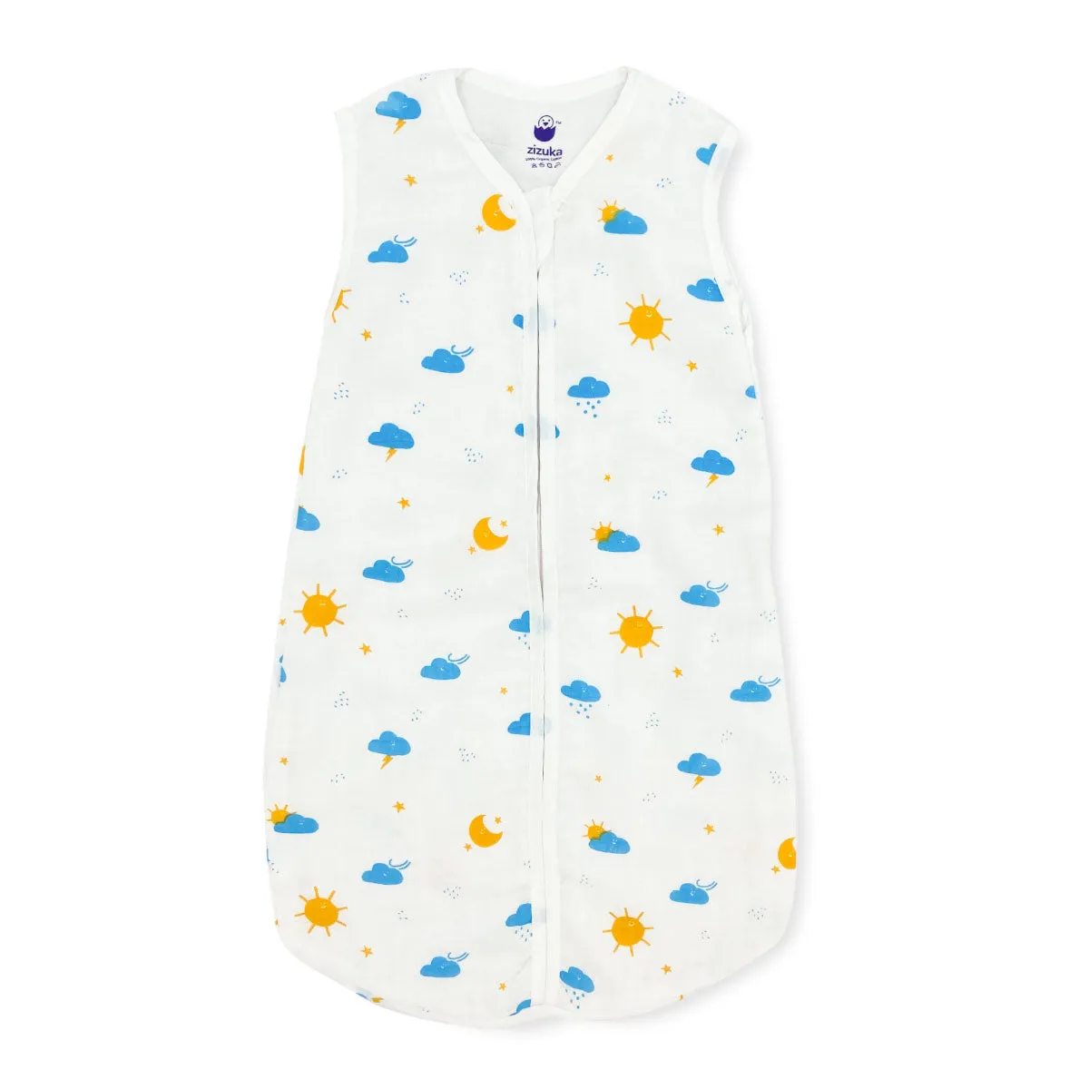 Organic Muslin Baby Sleeping Bag -Clouds