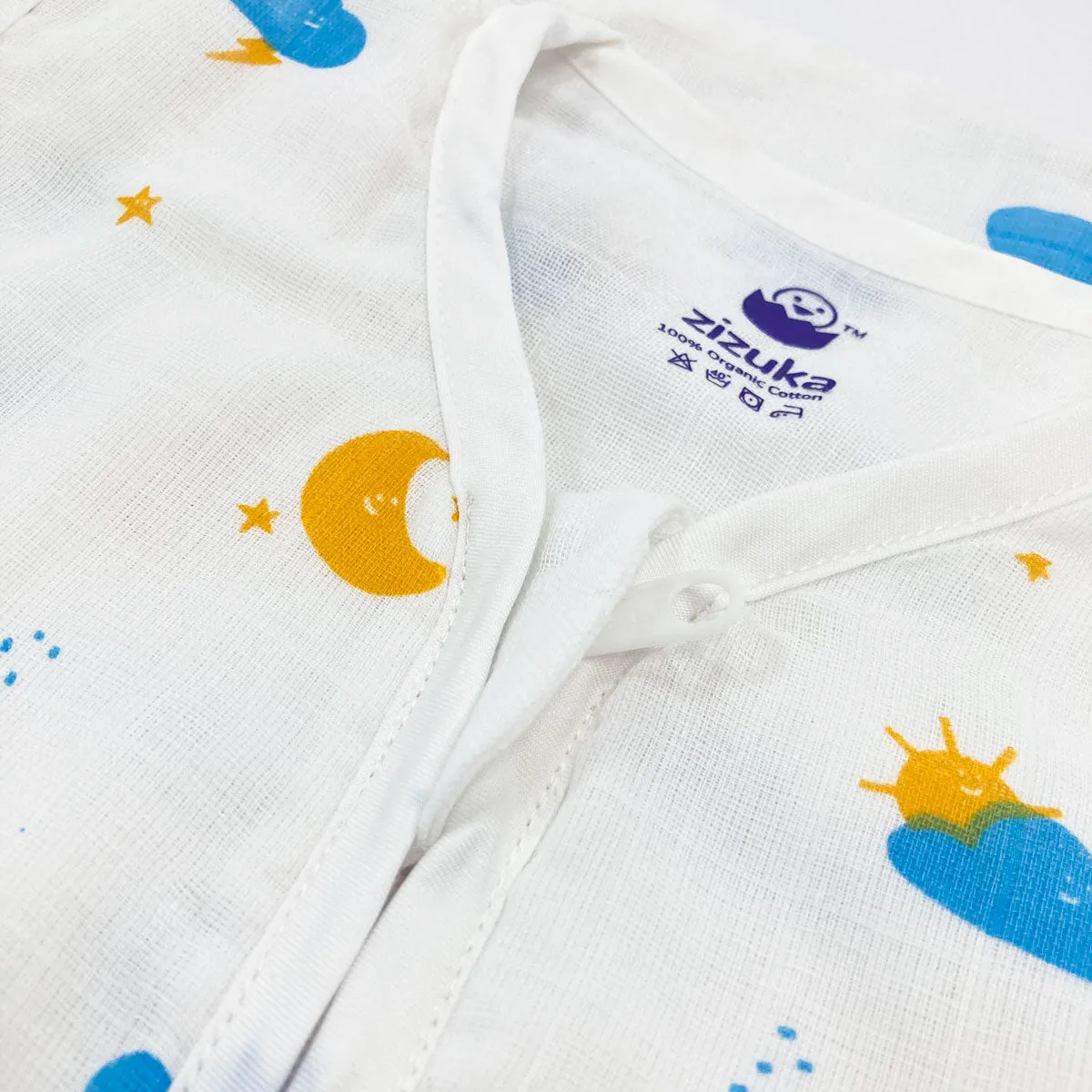 Organic Muslin Baby Sleeping Bag -Clouds