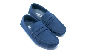 Paris Suede Loafers - Navy