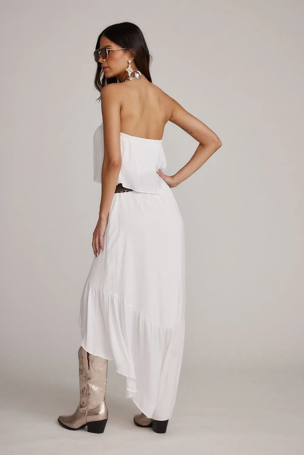 Rosie White Strapless Dress