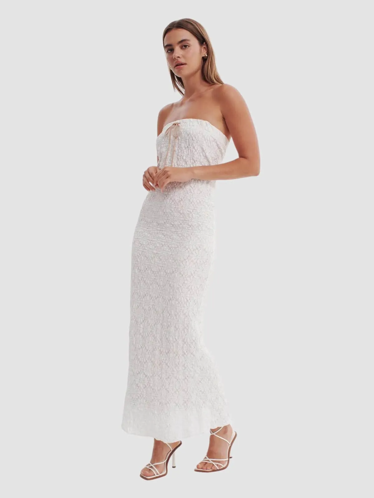 Soulmates Strapless Dress - White