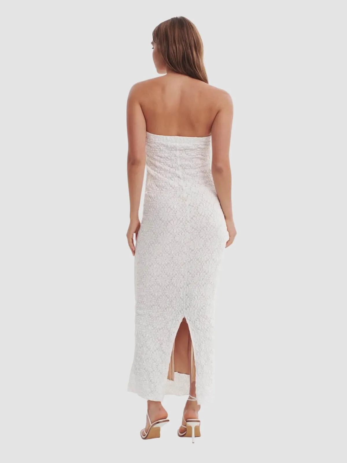 Soulmates Strapless Dress - White