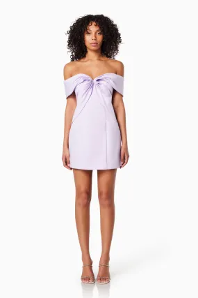 Stockholm Strapless Mini Dress In Purple