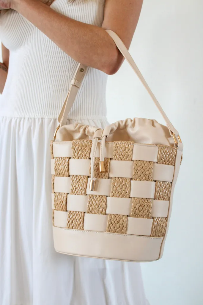 The Balboa Check Bucket Bag