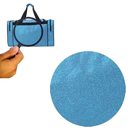 Turquoise Glitter NGIL Canvas Carry on 20 Duffle Bag