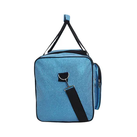 Turquoise Glitter NGIL Canvas Carry on 20 Duffle Bag