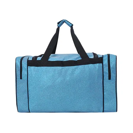 Turquoise Glitter NGIL Canvas Carry on 20 Duffle Bag