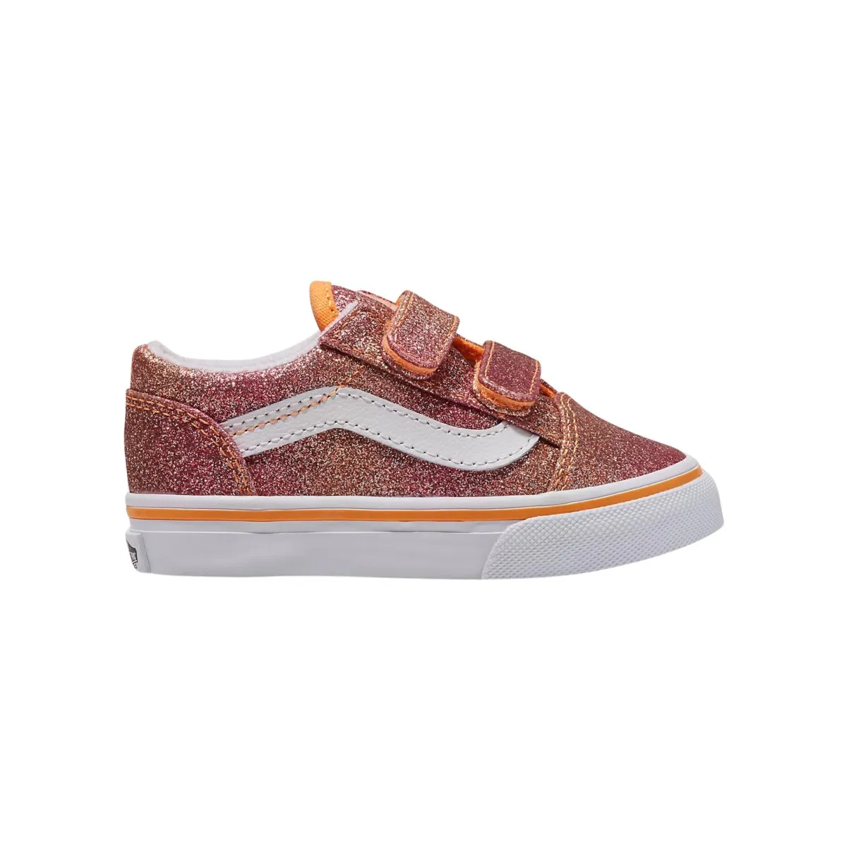 Vans Toddler's Old Skool V Sunrise Glitter/Multi/True White