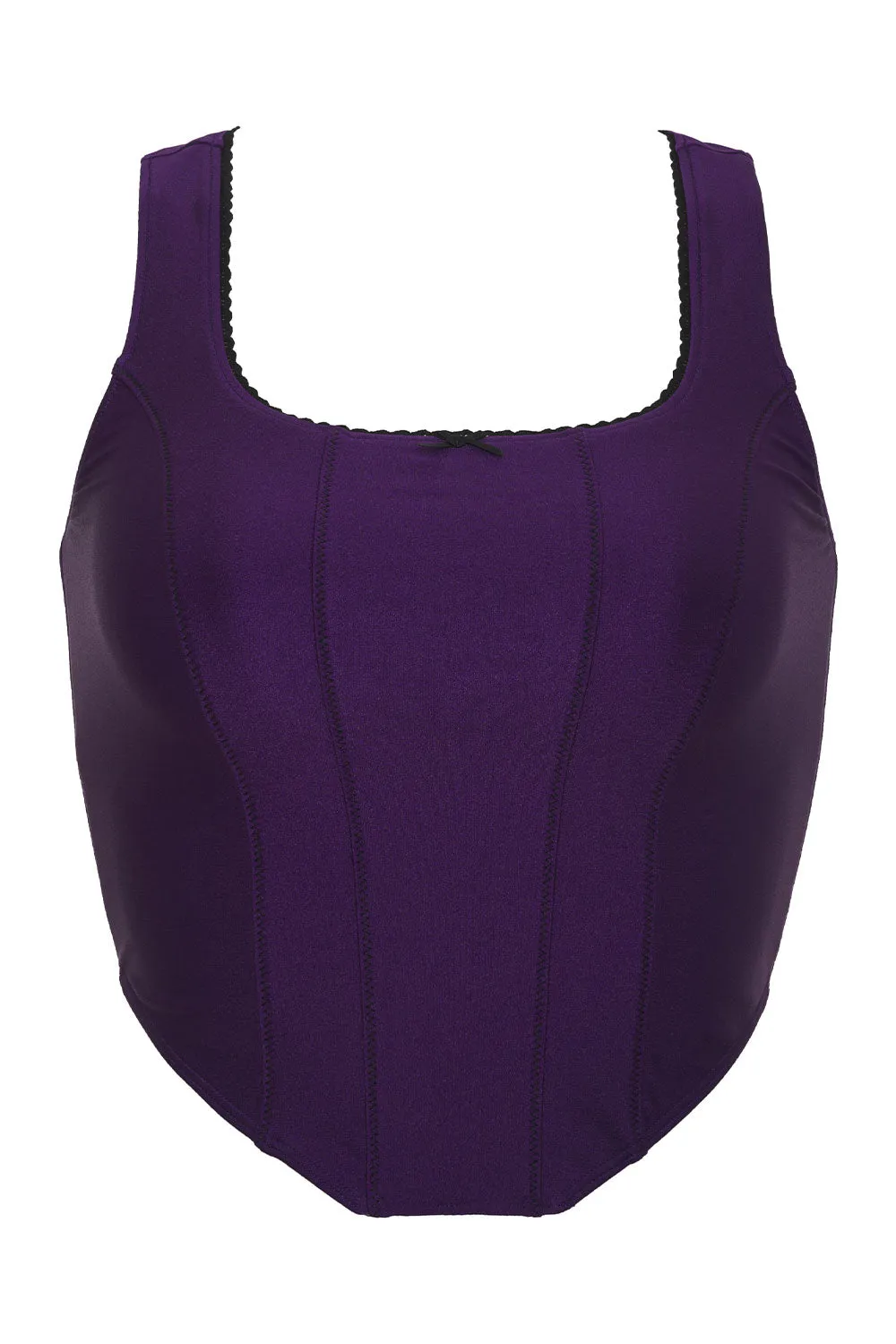 Victoria Shine Crop Top - Candied Violet